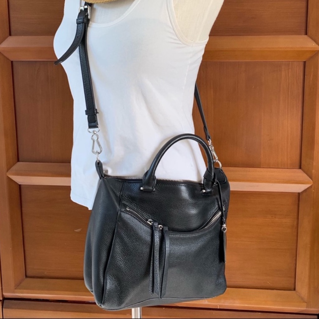 Vince Camuto Pebble Leather Satchel